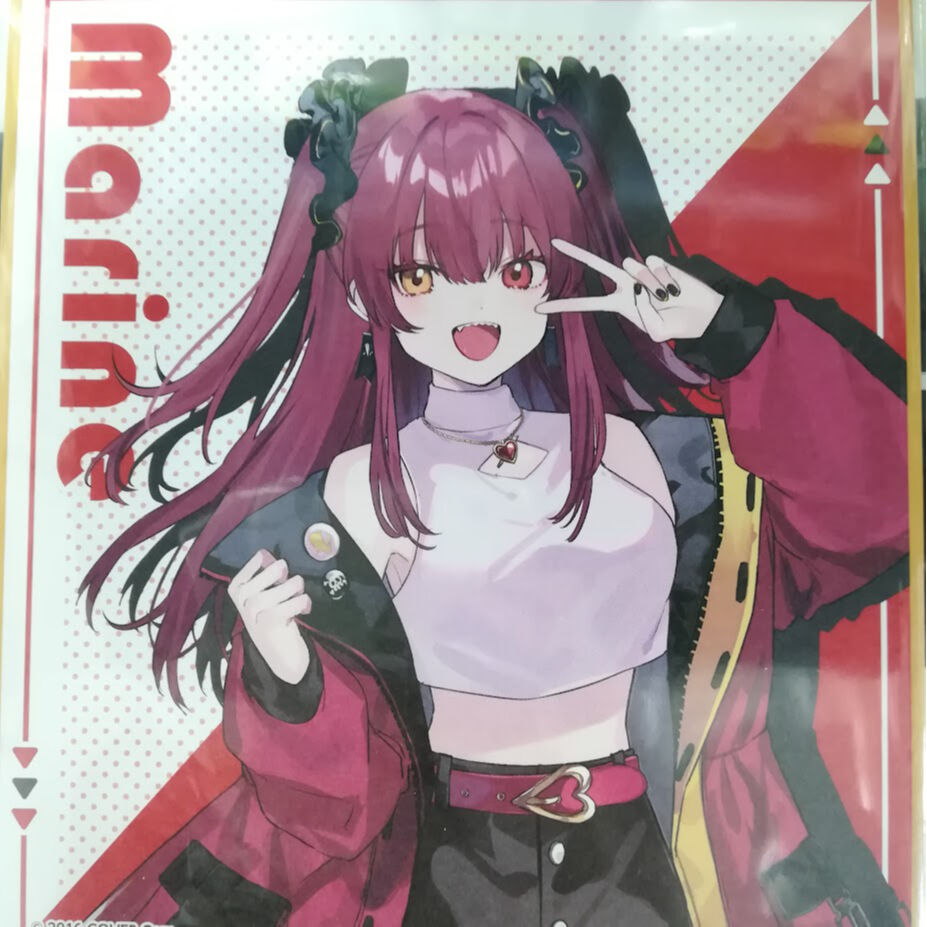 ホロライブ 宝鐘マリン ミニ色紙 ガーナチョコ ホロマート