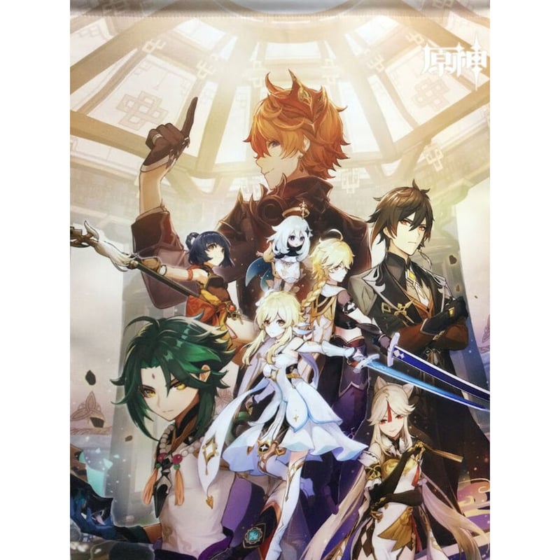 原神 決戦黄金屋 タペストリー タルタリヤ 鍾離 ショウ | K