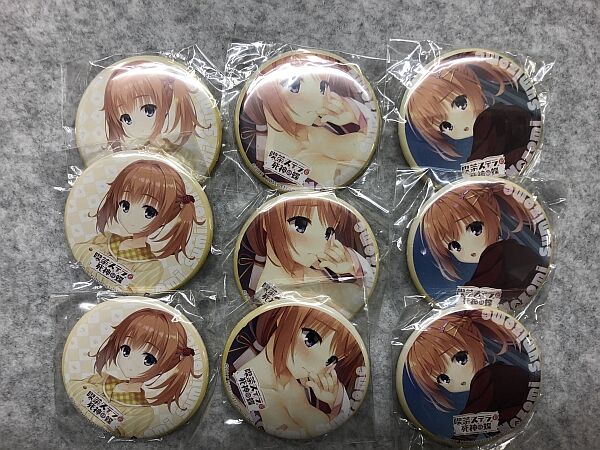 コラボカフェ限定 喫茶ステラと死神の蝶 墨染希 全3種 缶バッジ ゆずソフト