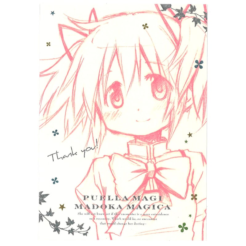 蒼樹うめ展限定 描き下ろしイラスト ポストカード 蒼樹うめ展 魔法少女まどか☆マギカ ポストカード 美樹さやか | K
