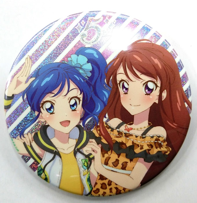 アイカツ 缶バッジ 星宮いちご 紫吹蘭 霧矢あおい 5th! フェスティバル 缶バッジ 霧矢あおい&紫吹蘭 | K-BOOKS 秋葉原