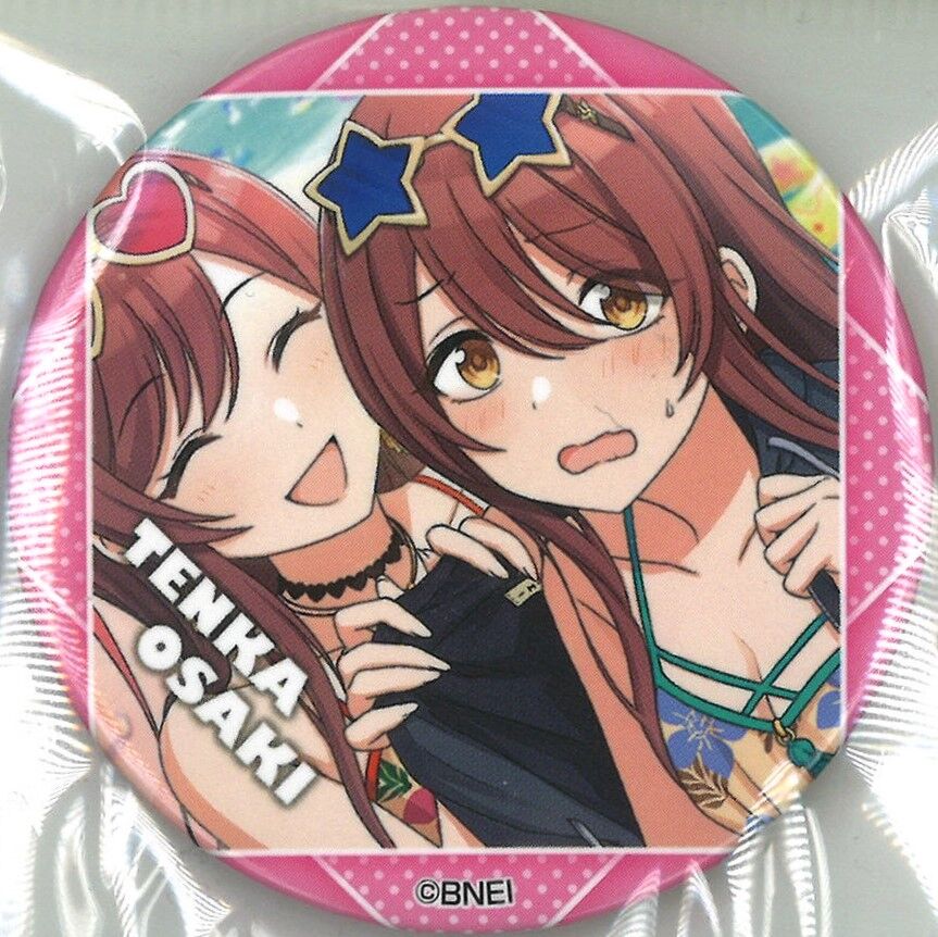 シャニマス ガラポン 大崎甜花 缶バッジ アイドルマスター シャイニーカラーズ グリッター缶バッジ 大崎