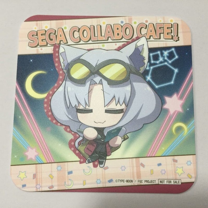 FGO Fate Grand Carnival 謎のネコY セガコラボカフェ コースター |