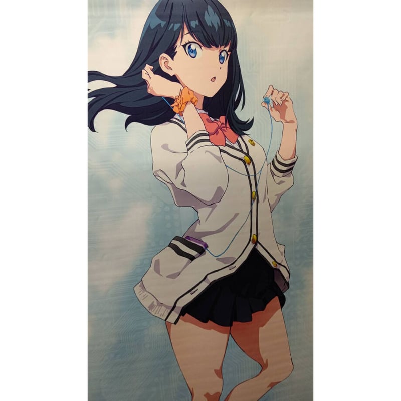 SSSS.GRIDMAN 等身大タペストリー 宝多六花 スケボーver