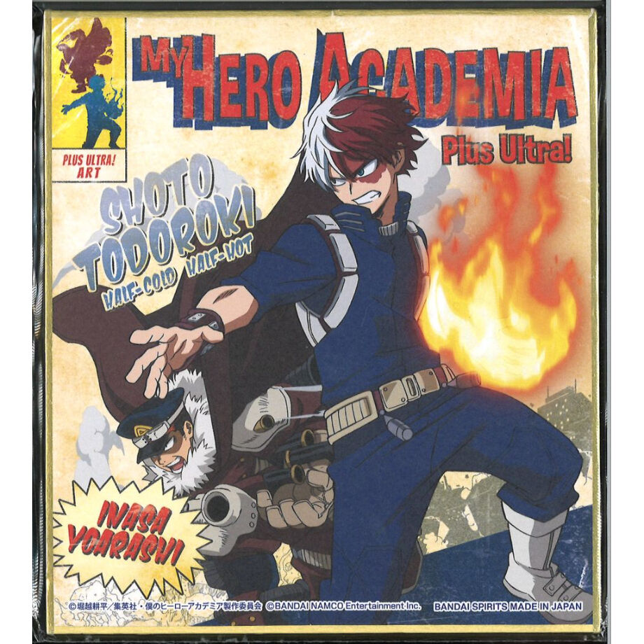僕のヒーローアカデミア ミニ色紙 轟焦凍 ＆ 夜嵐イナサ | K
