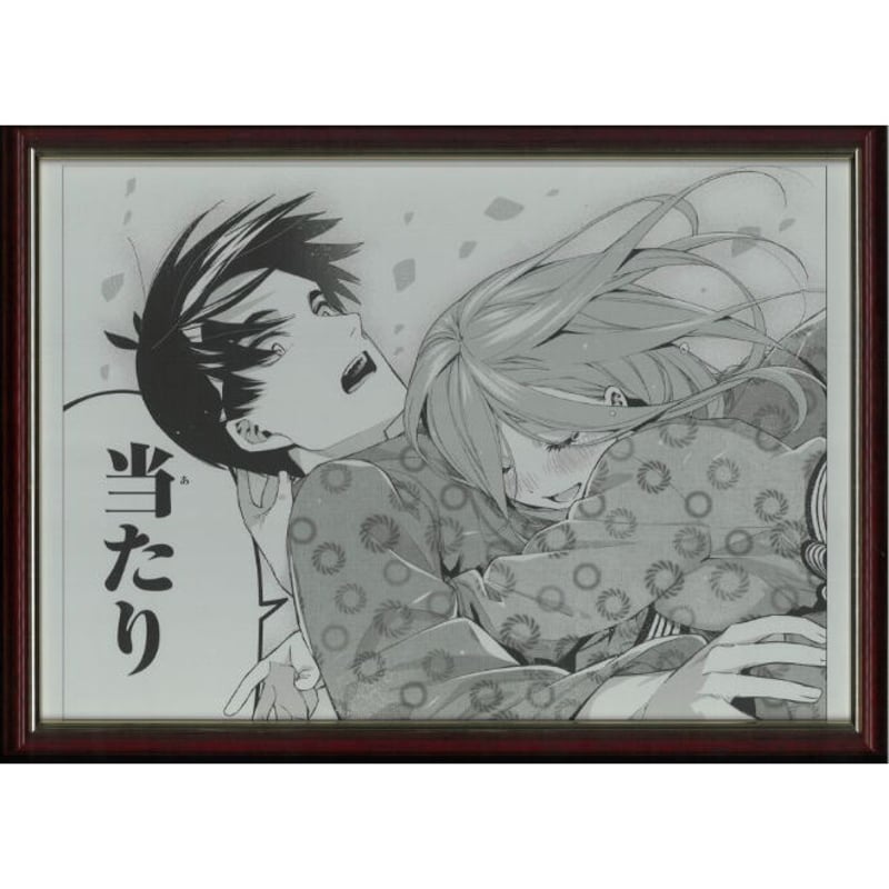 中野三玖 複製原稿 五等分の花嫁展 当たり FIGURE、映画「五等分の花嫁」より青を基調にした SCRAMBLE SHIBUYA ポスター