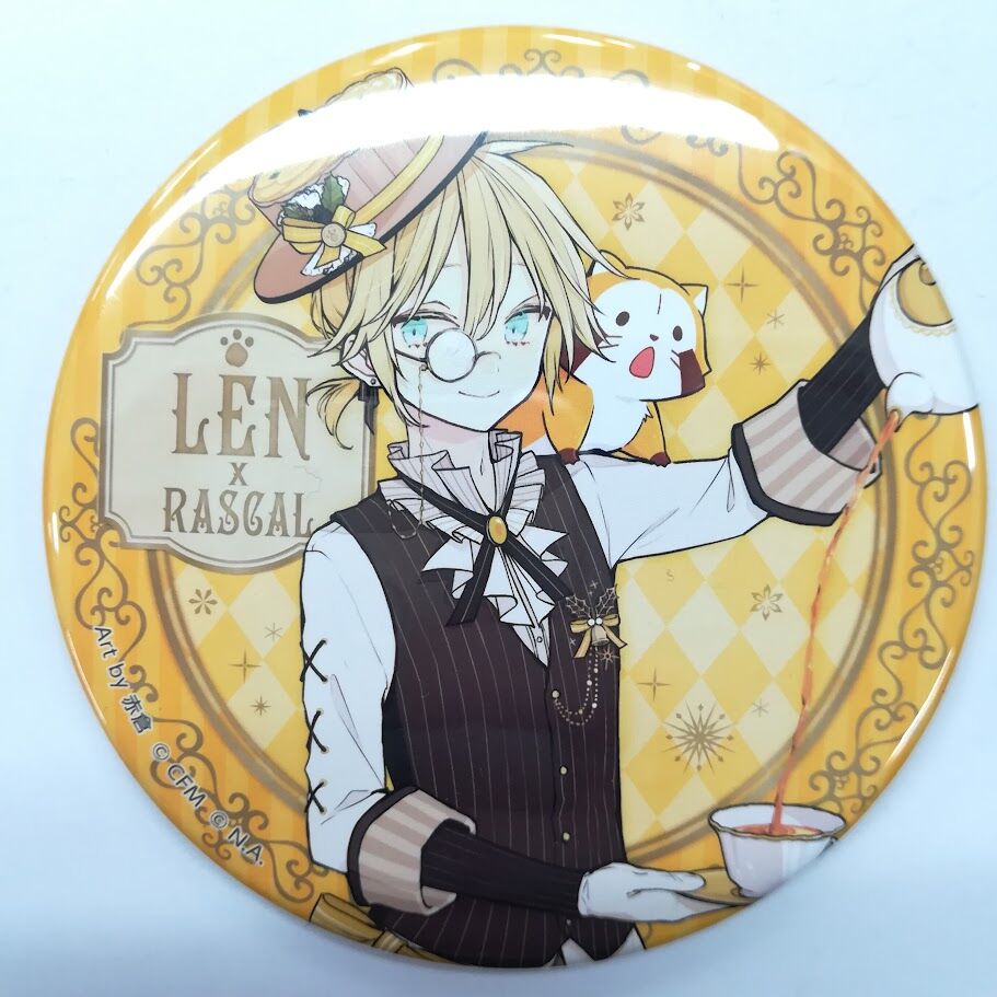 ボーカロイド 鏡音レン 赤倉先生 缶バッジ ラスカルコラボ | K-BOOKS