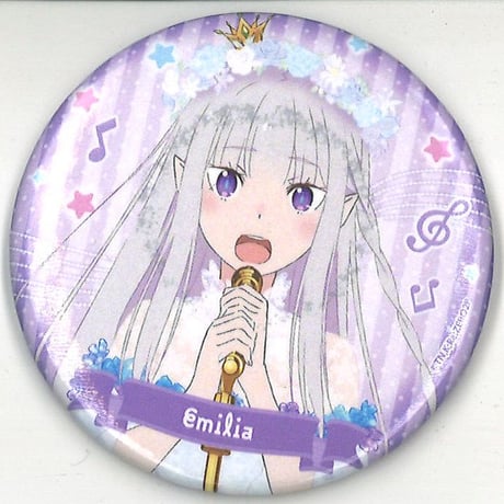 Re:ゼロから始める異世界生活セガコラボカフェ缶バッジエミリア天使