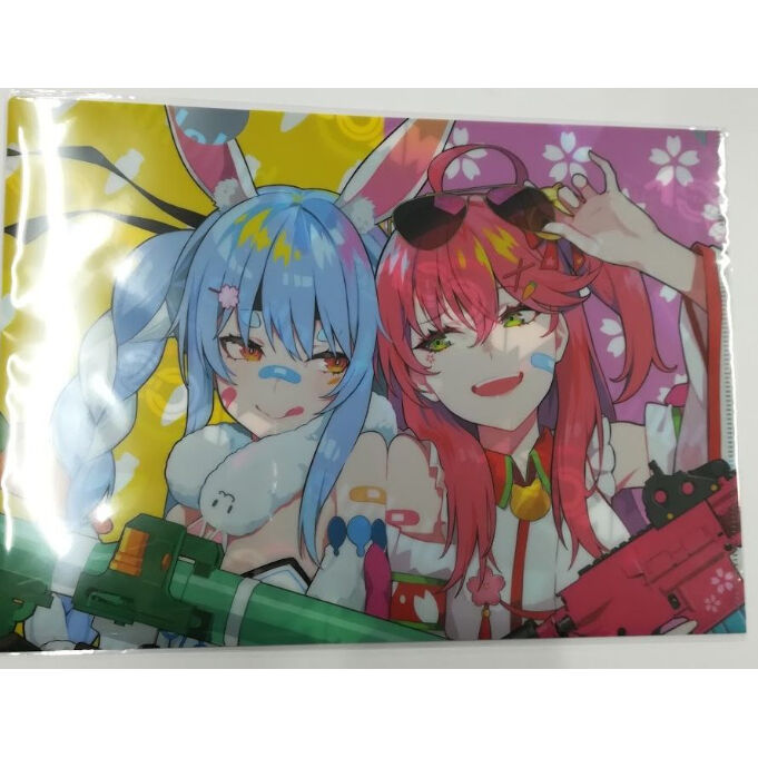ホロライブ 兎田ぺこら さくらみこ クリアファイル ぺこみこ大戦争 | K
