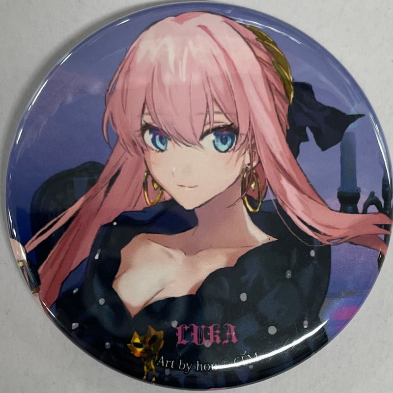 ボーカロイド 巡音ルカ 缶バッジ HATSUNE MIKU Halloween Mad Tea