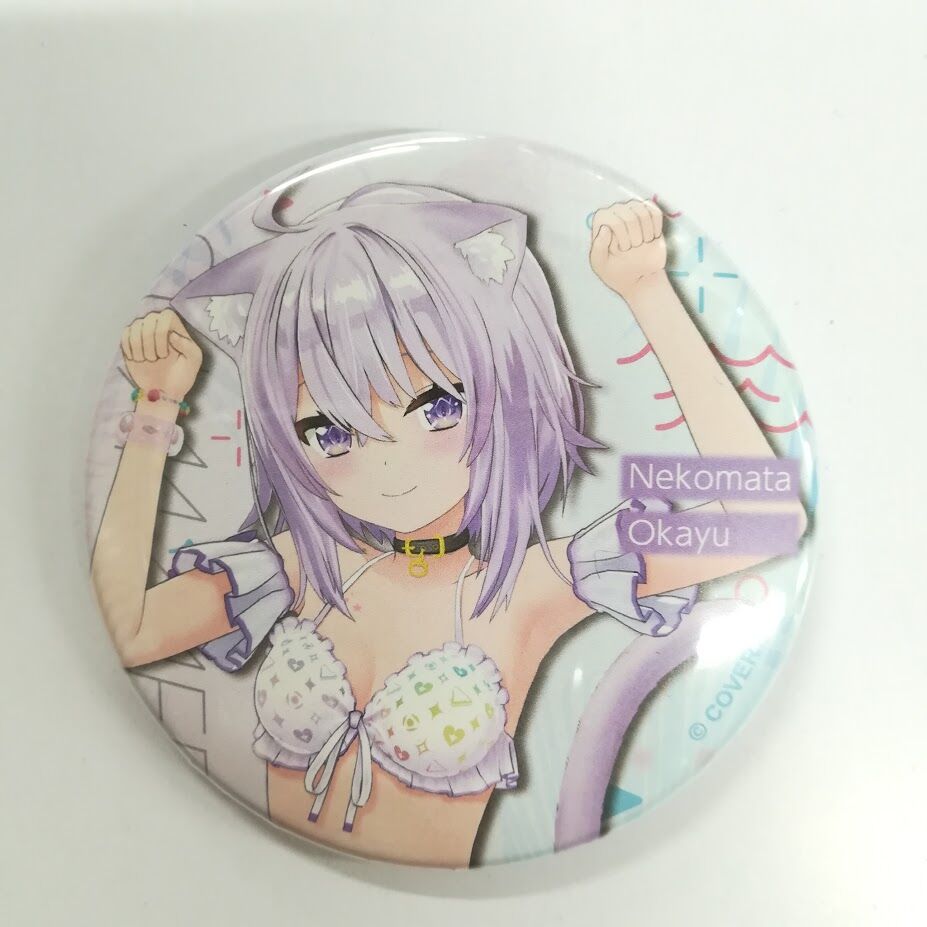 ホロライブ 猫又おかゆ 缶バッジ ホロライブサマー2022 シャイニー