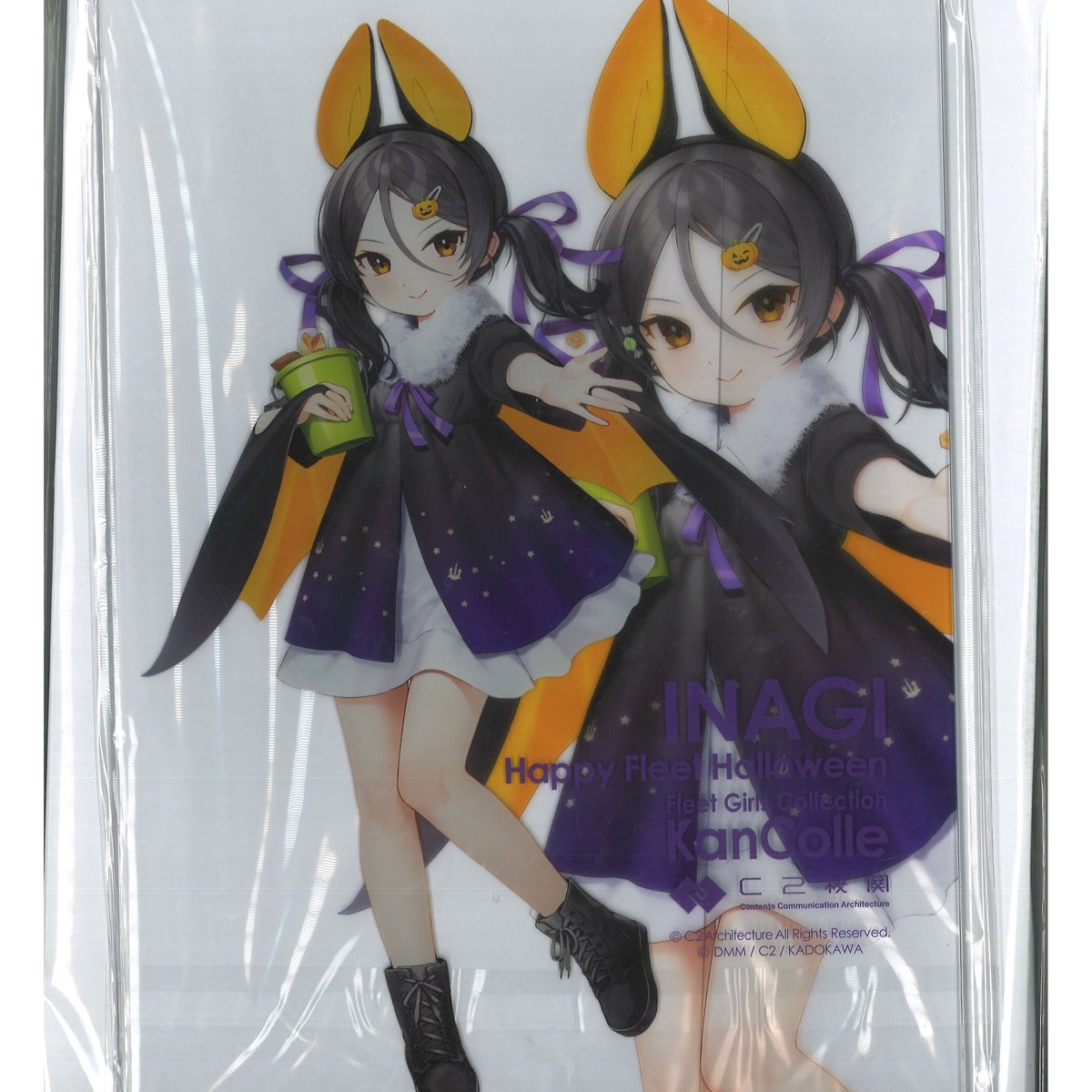★ 【未使用】艦これ- 公式艦娘アクリルボード 稲木 ハロウィン 中古】アクリルスタンド・アクリルパネル 稲木 Halloween mode