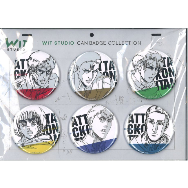 WIT STUDIO 缶バッジコレクション 進撃の巨人 Season3 6種セット C |