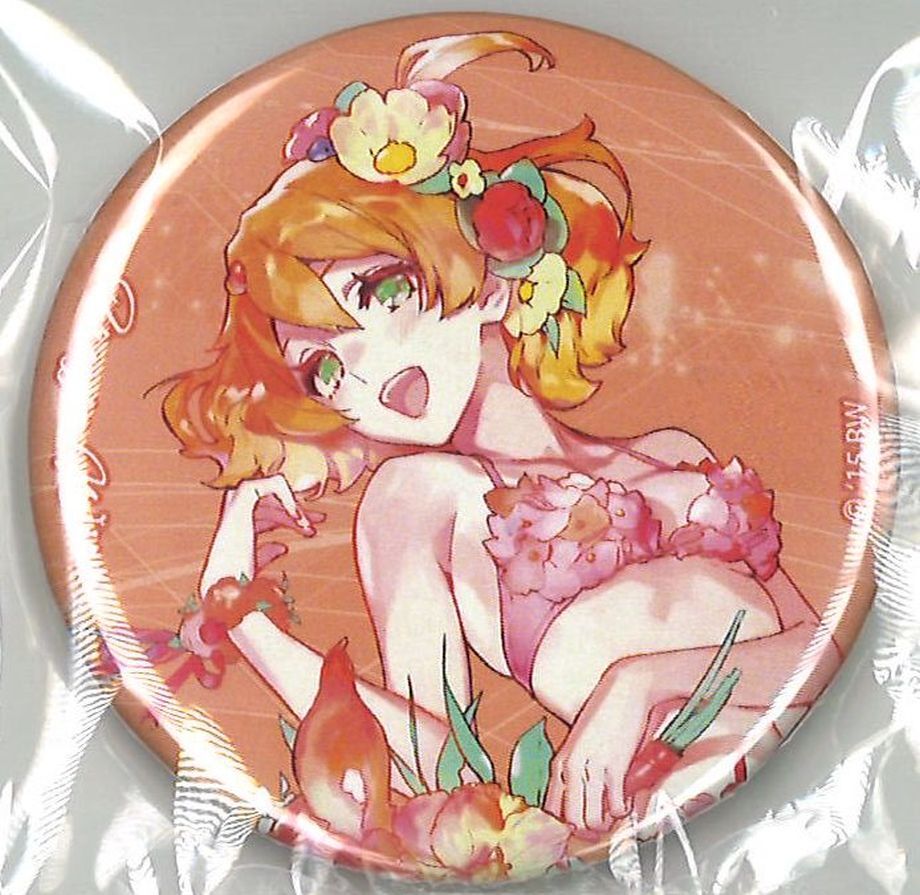 マクロスΔ オシャレマクロス 夏色のワルキューレ 缶バッジ フレイア 全員 2点 新宿マルイアネックス「オシャレマクロスΔ 夏色のワルキューレ