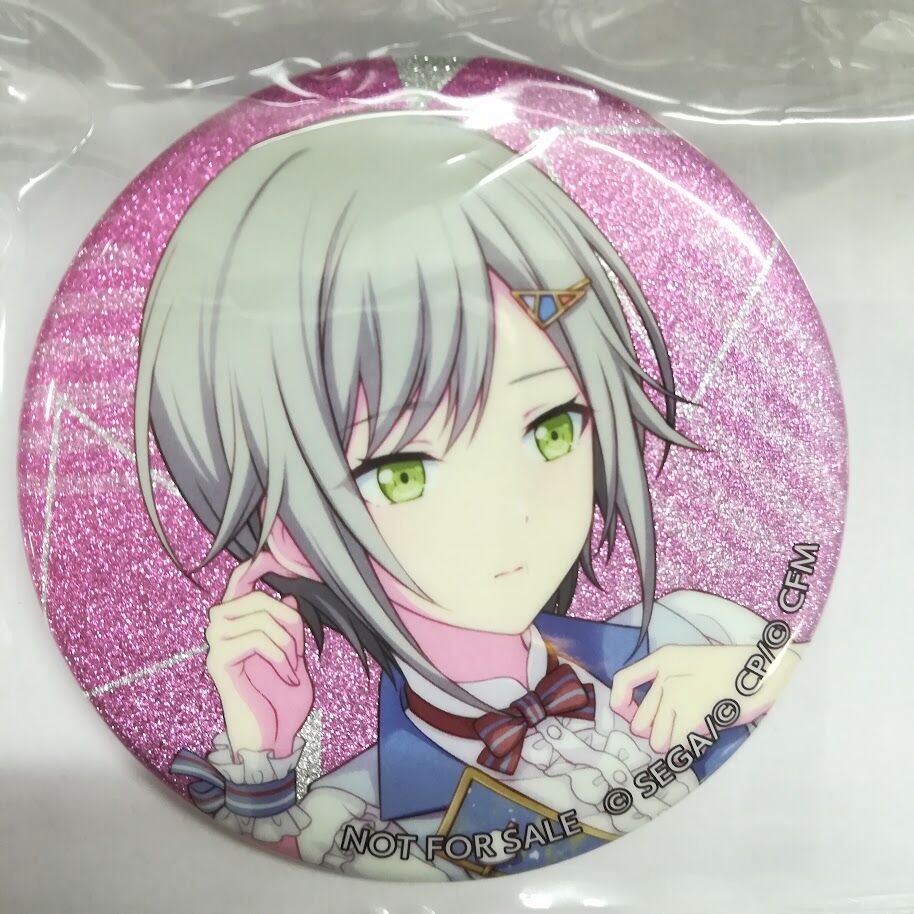 プロジェクトセカイ 日野森志歩 グリッター缶バッジ イベントイラスト
