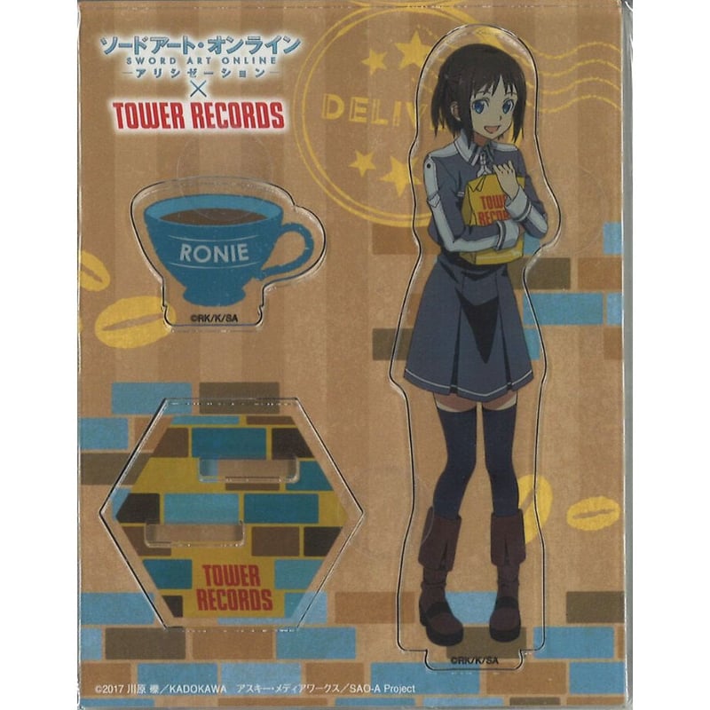 ロニエ アクリルスタンド 「ソードアートオンライン×TOWER RECORDS」 開封品）ソードアート・オンライン アリシゼーション × TOWER RECORDS