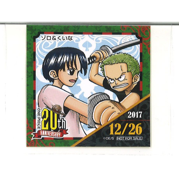 麦わらストア ワンピース クロッカス 20周年記念シール original