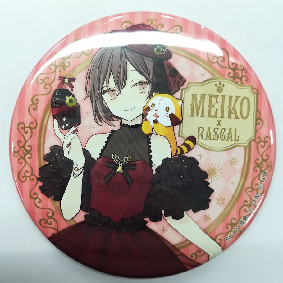 ボーカロイド MEIKO 赤倉先生 缶バッジ ラスカルコラボ | K-BOOKS 秋葉原