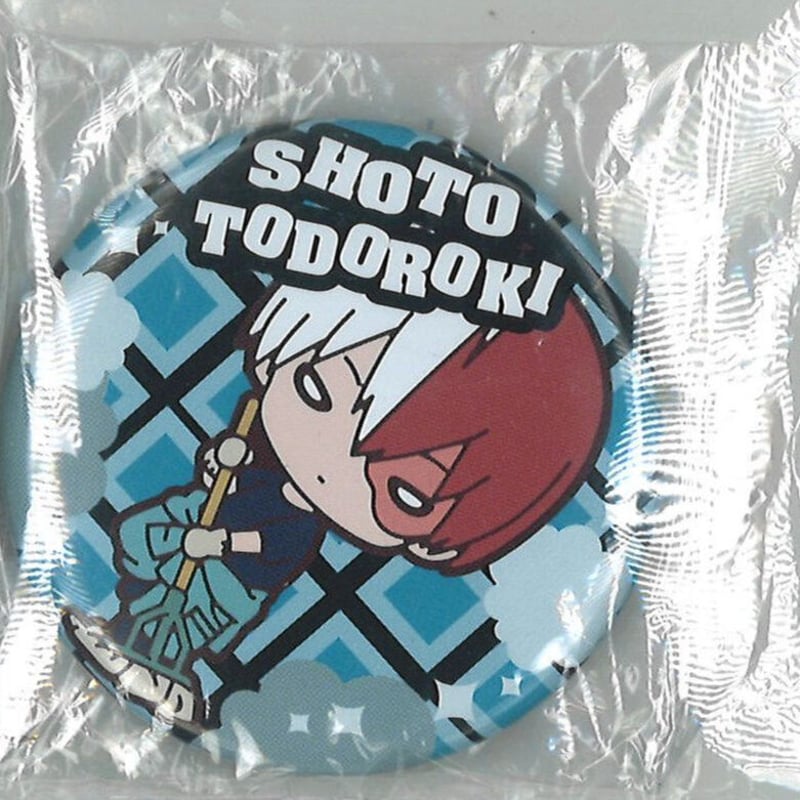 僕のヒーローアカデミア 缶バッジ 轟焦凍 (SD 掃除) | K-BOOKS 秋葉原