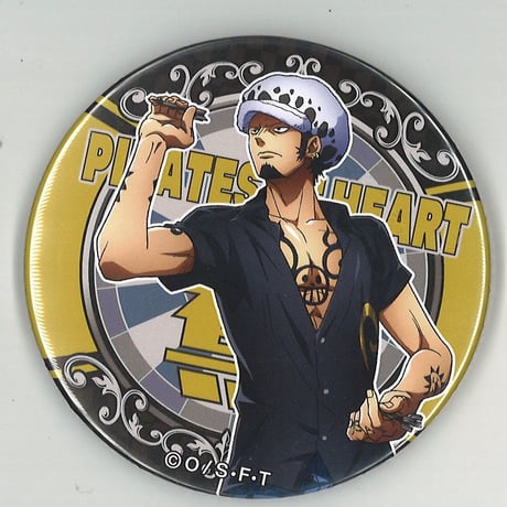 d*3様 ONEPIECEトラファルガー・ロー 極楽湯コラボ ぬいぐるみ缶バッジ d*3様 ONEPIECEトラファルガー・ロー 極楽湯コラボ ぬいぐるみ缶バッジ