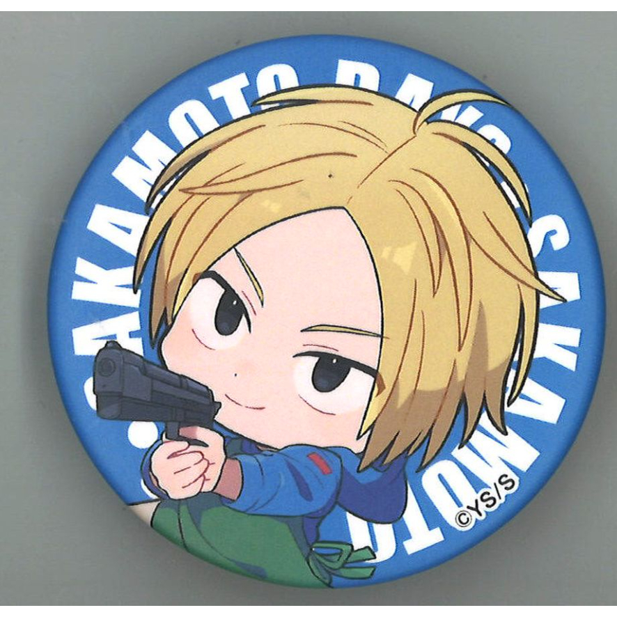 SAKAMOTO DAYS×TOWER RECORDS CAFE ミニキャラver. 缶バッ
