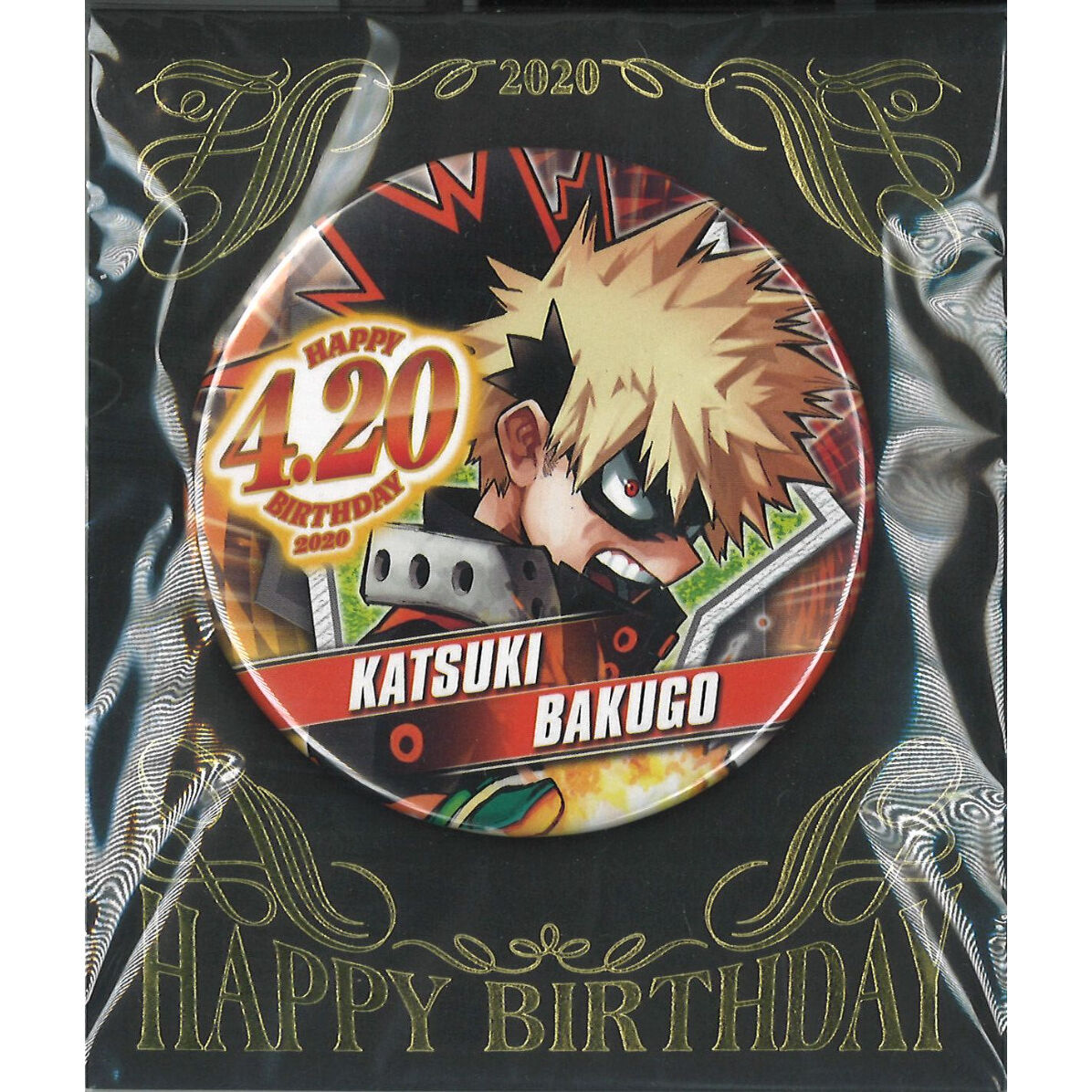 僕のヒーローアカデミア バースデイ缶バッジ 爆豪勝己(2020) | K-BOOKS