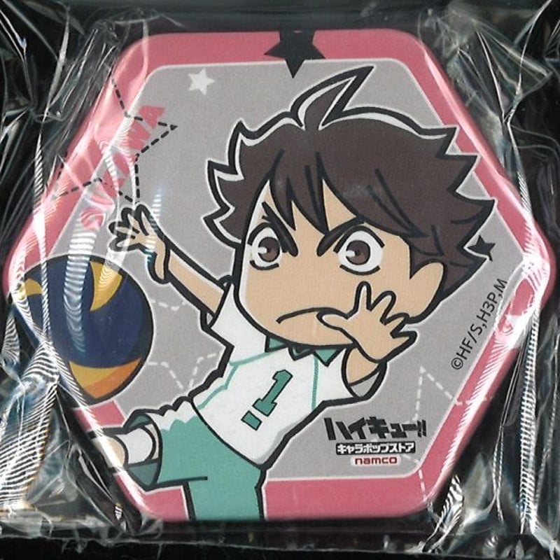 ハイキュー 限定 即完売品 六角形 缶バッジ 6個 及川徹 楽天市場】『ハイキュー!!』第6弾(2) 六角形缶バッジ PD(及川徹