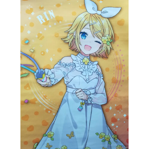 鏡音リン 鏡音レン タペストリー 15周年 15th Anniversary 新宿マルイ