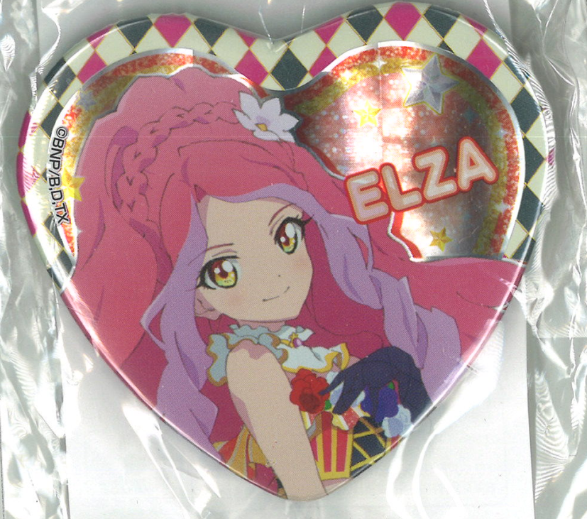 アイカツ 騎咲レイ オフシャルショップ限定 グリッター ガラポン 缶バッジ original