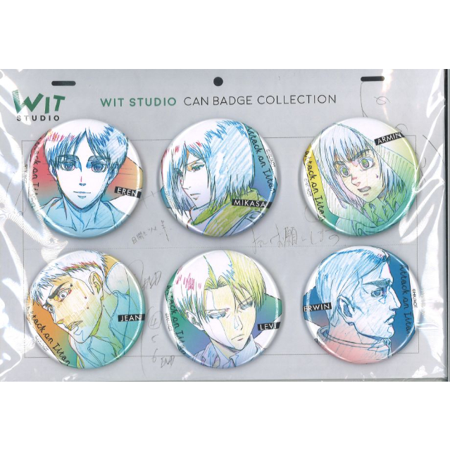 詳細要確認）WIT STUDIO 缶バッジコレクション 進撃の巨人 Season3 6種
