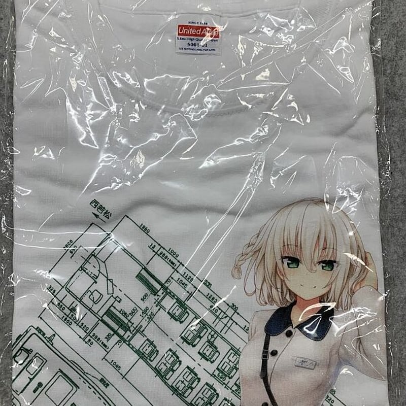 HARUKAZE ノラと皇女と野良猫ハート ‟鉄”確定Tシャツ 夕莉シャチ | K