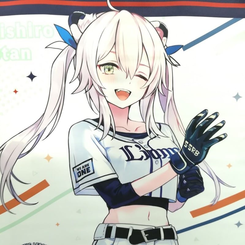 ホロライブ 獅白ぼたん タペストリー パ・リーグ 六球団 コラボ | K