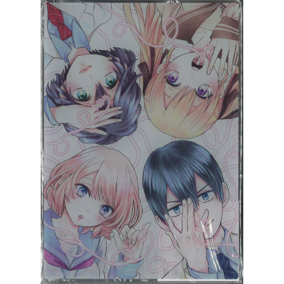アクリル絵画=『私たちの愛の様に、ダーリン。』 カッコウの許嫁 アクリルアートボード A5サイズ 01/凪 & エリカ & ひろ