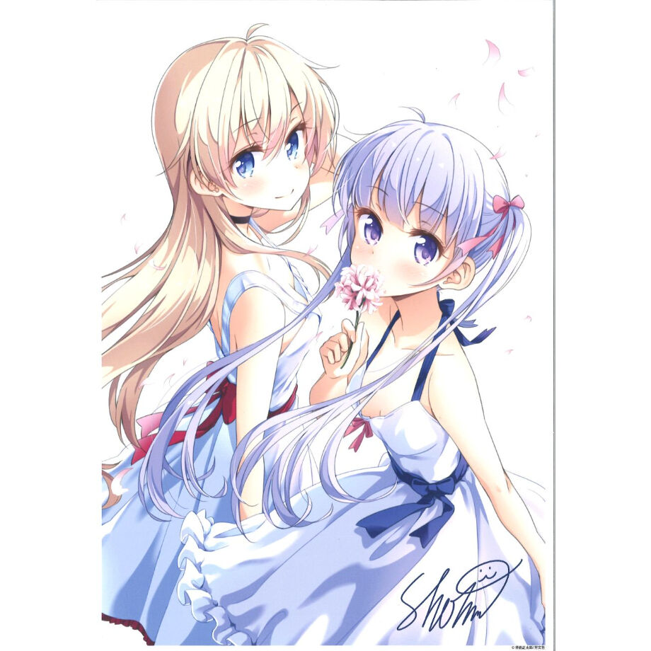 【美品】NEW GAME! 直筆サイン入りアートグラフB NEW GAME! 完結記念展 直筆サイン入り描き下ろしアートグラフB
