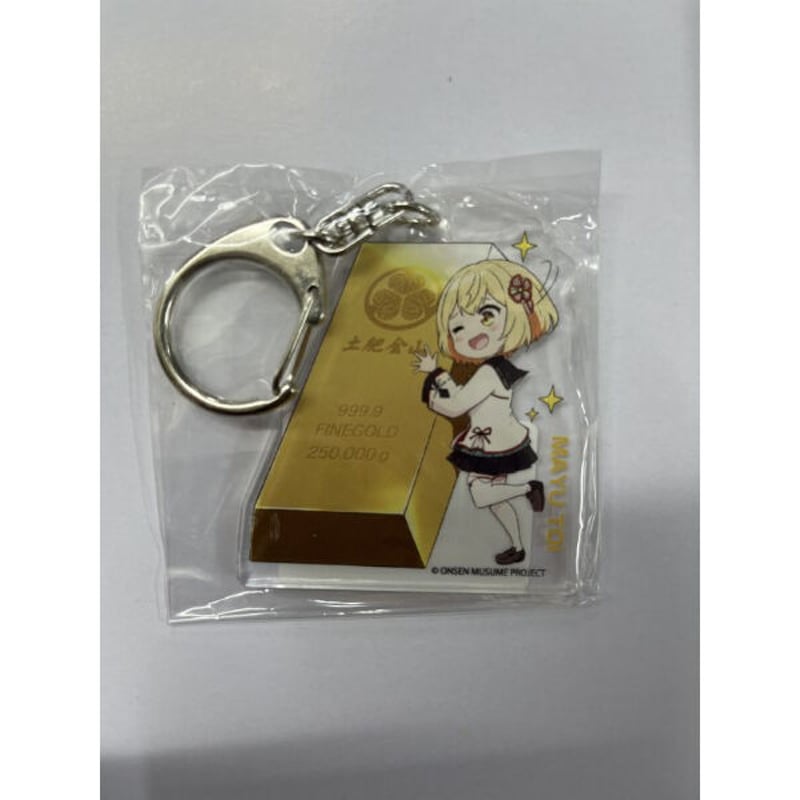 温泉むすめ　土肥　ステッカー 温泉むすめ 土肥金山限定コラボ 金塊に頬ずりする土肥間由Ver.アクリル