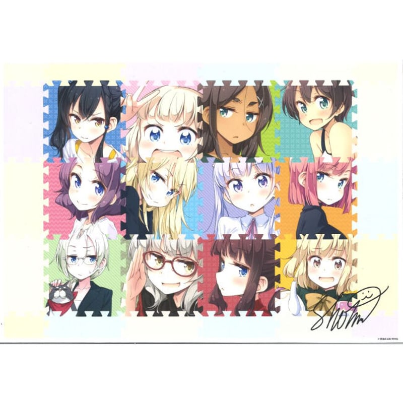 NEW GAME!完結記念展 版上サイン入りミニアートグラフ チケットセット