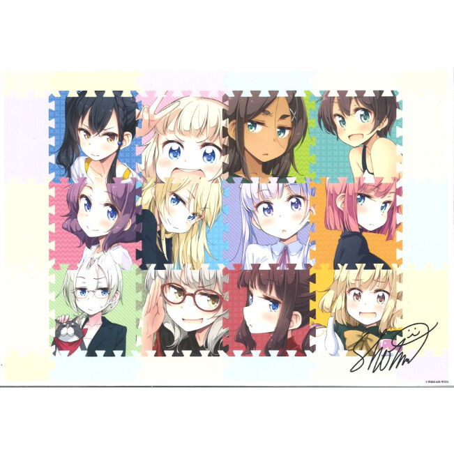 NEW GAME! 完結記念展 アートグラフ 直筆サイン入り アウトレ