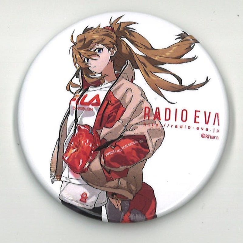 RADIOEVA ニット セーター アスカ 着用 缶バッジ付き エヴァ