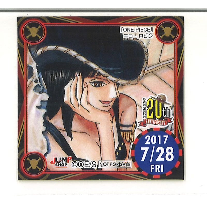 ONE PIECE 麦わらストア 連載20周年記念 2017年 365日ステッカー ニコ