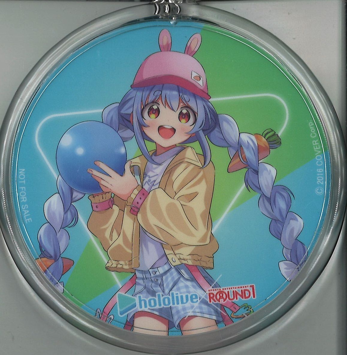 ホロライブ 兎田ぺこら アクリルキーホルダー ラウンドワンコラボ | K