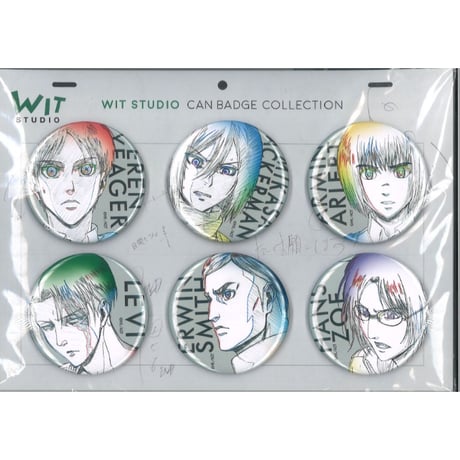 WIT STUDIO 缶バッジコレクション 進撃の巨人Season2 セットC