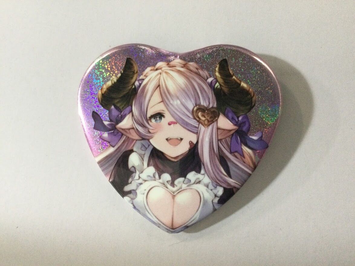 グランブルーファンタジー ナルメア バレンタイン ハート缶バッジ | K