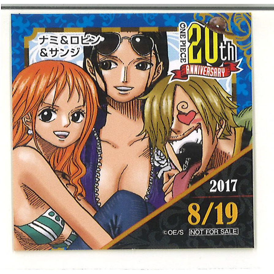 麦わらストア　限定　365日　ステッカー　2017年2月4日　ハルタ　ワンピース ONE PIECE 麦わらストア 連載20周年記念 2017年 365日ステッカー ナミ