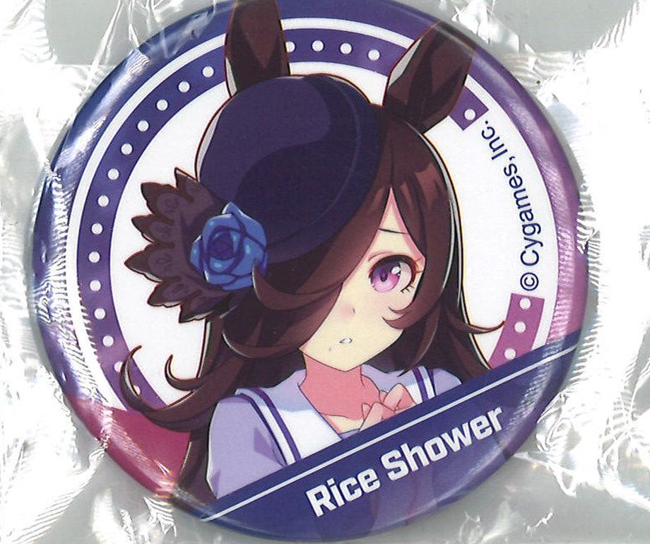 Cygames展　缶バッチ　ライスシャワー　a Cygames展 缶バッチ ライスシャワー A ウマ娘 ライスシャワー