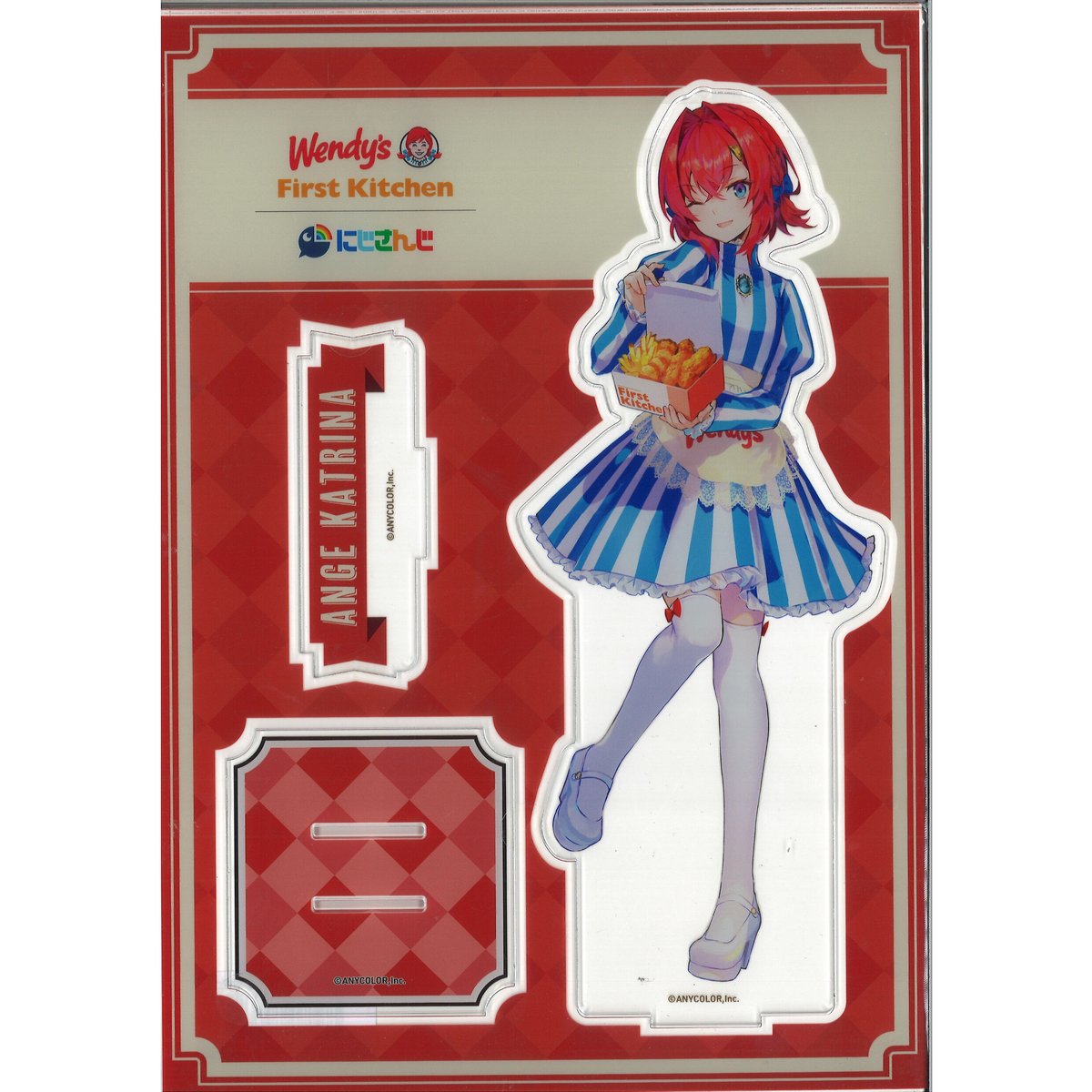 アンジュ・カトリーナ　さんばか　にじさんじ　ウェンディーズ　等身大パネル　非売品 にじさんじ アンジュ・カトリーナ ウェンディーズ・ファーストキッチン