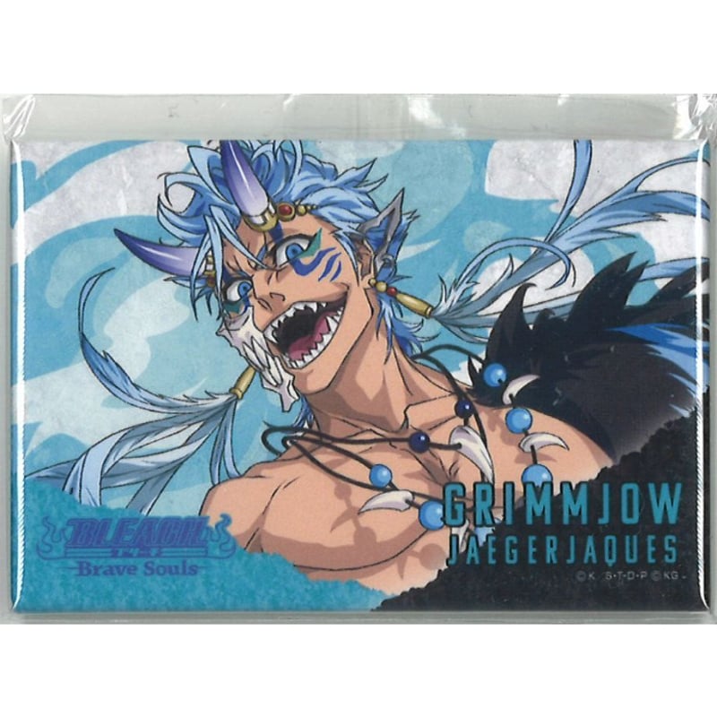 BLEACH Brave Souls Museumスクエア缶バッジ グリムジョー・ジャガージ