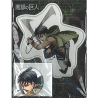 進撃の巨人 ヘキサライド 缶バッジ リヴァイ | K-BOOKS 秋葉原