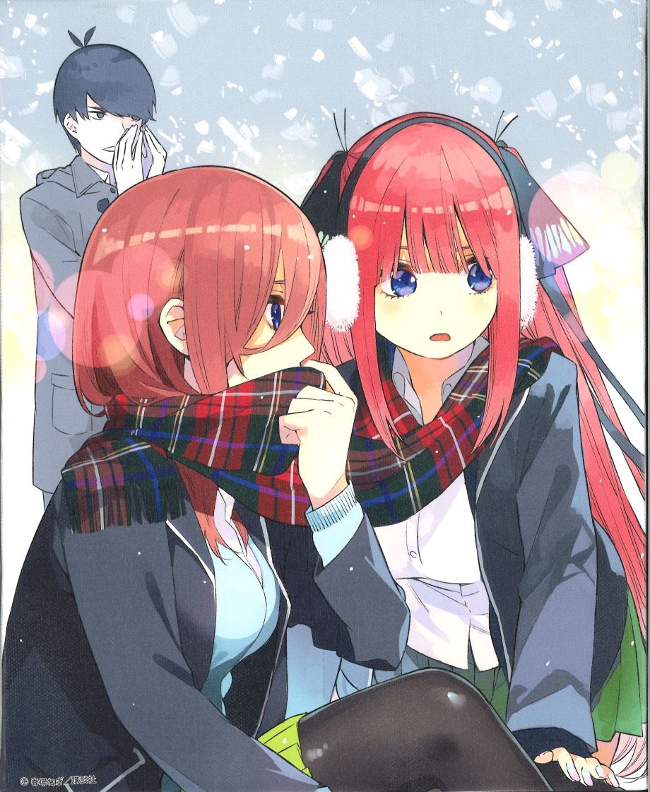 五等分の花嫁展 キャンバスボード 二乃 & 三玖 & 風太郎 | K-BOOKS 秋葉原