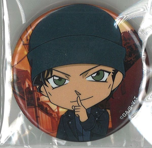 名探偵コナン 缶バッジ 赤井秀一 （SD・口に手） | K-BOOKS 秋葉原