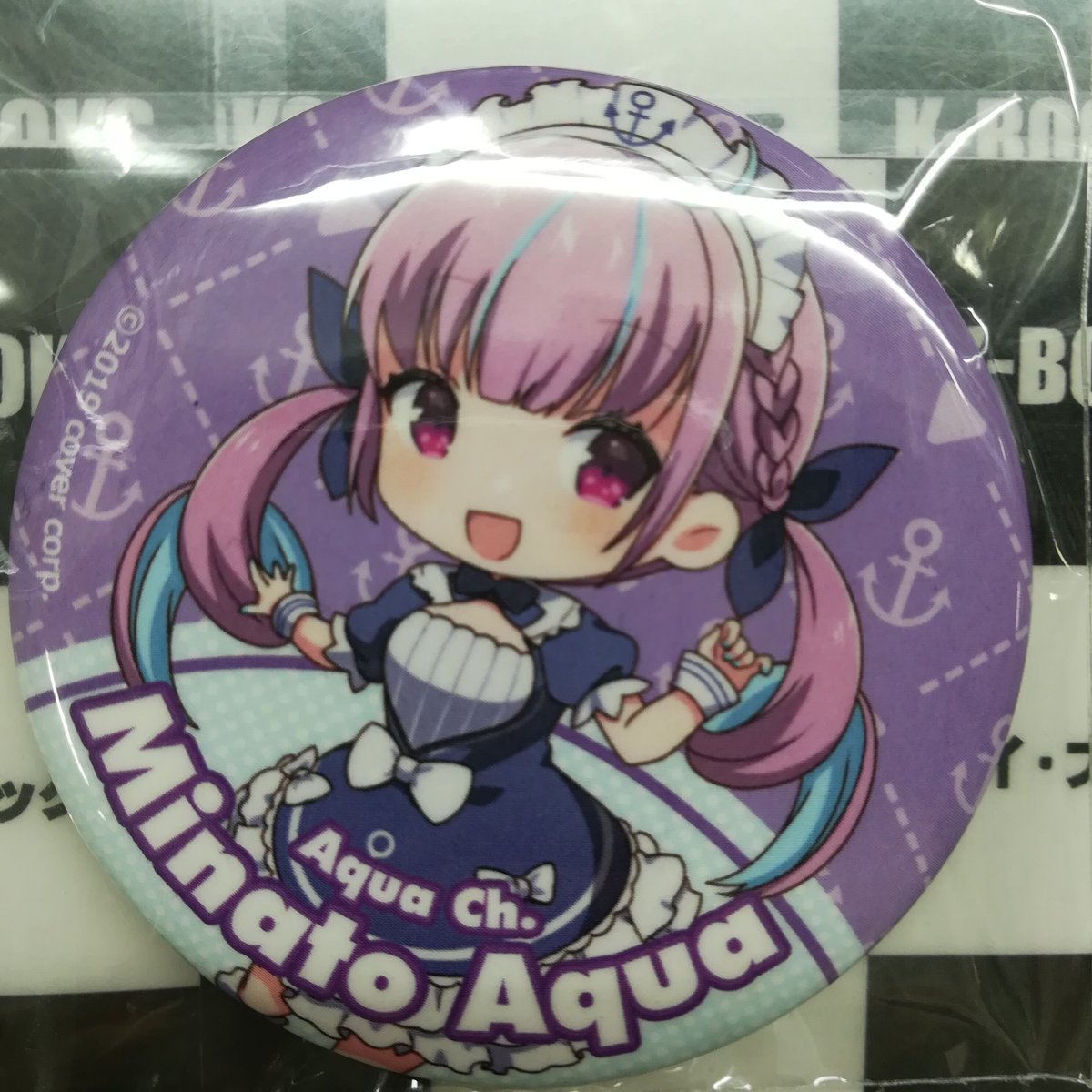 ホロライブ ポップアップストア春のそら祭り缶バッジ 湊あくあ